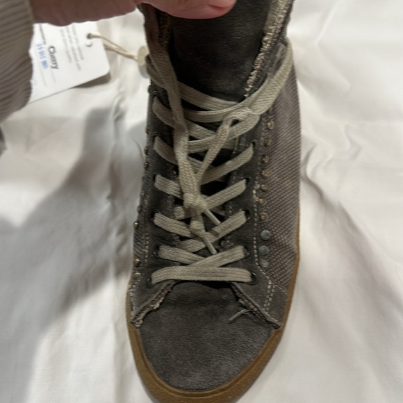 Use condition, good, golden goose sneakers,grey Jean color.Zipper on side - Picture 9 of 13